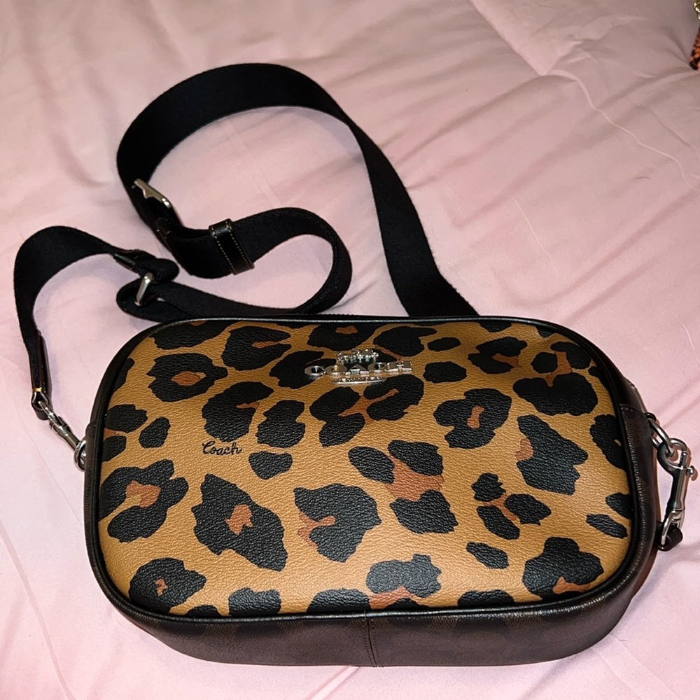 Coach leopard crossbody